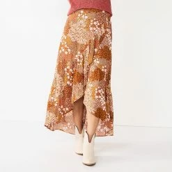 Women's Sonoma Goods For Life® Wrap Ruffle Maxi Skirt Blue Floral -Sonoma Goods For Life shop unnamed file 4882