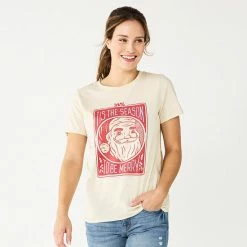 Women's Sonoma Goods For Life® Short Sleeve Christmas Graphic Tee Winter Ridge -Sonoma Goods For Life shop unnamed file 4911