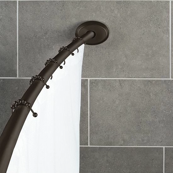 Sonoma Goods For Life® Aluminum Dual Curved Shower Rod Brushed Nickel 4 Sonoma Goods For Life® Aluminum Dual Curved Shower Rod Brushed Nickel - Image 2