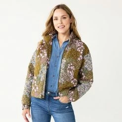 Women's Sonoma Goods For Life® Quilted Print Jacket Gold Floral -Sonoma Goods For Life shop unnamed file 4930