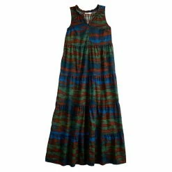 Women's Sonoma Goods For Life® Tiered Maxi Dress Gold Ikat Stripe -Sonoma Goods For Life shop unnamed file 5049