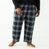 Big & Tall Sonoma Goods For Life® Crewneck Tee & Flannel Pants Sleep Set Gray Black -Sonoma Goods For Life shop unnamed file 5116