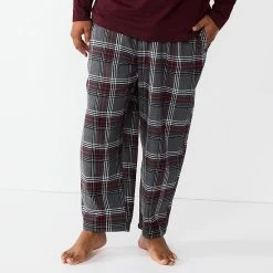 Big & Tall Sonoma Goods For Life® Crewneck Tee & Flannel Pants Sleep Set Gray Black -Sonoma Goods For Life shop unnamed file 5131