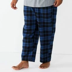 Big & Tall Sonoma Goods For Life® Crewneck Tee & Flannel Pants Sleep Set Gray Black -Sonoma Goods For Life shop unnamed file 5132