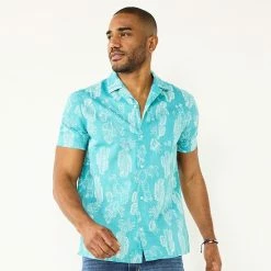 Men's Sonoma Goods For Life® Camp Shirt Western Print