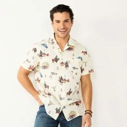 Men's Sonoma Goods For Life® Camp Shirt Western Print -Sonoma Goods For Life shop unnamed file 5142