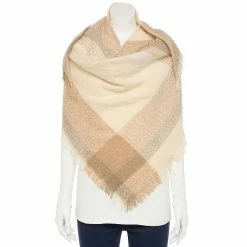 Women's Sonoma Goods For Life® Slub Yarn Boucle Triangle Scarf Cream -Sonoma Goods For Life shop unnamed file 5178