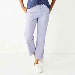 Women's Sonoma Goods For Life® Convertible Tapered-Leg High-Waisted Utility Pants Metal Rock -Sonoma Goods For Life shop unnamed file 5195