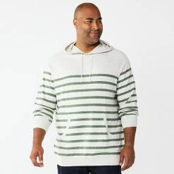 Big & Tall Men's Sonoma Goods For Life® Fine-Gauge Hooded Sweater Gray Green Stripe 10 Big & Tall Men's Sonoma Goods For Life® Fine-Gauge Hooded Sweater Gray Green Stripe -Sonoma Goods For Life shop unnamed file 5201