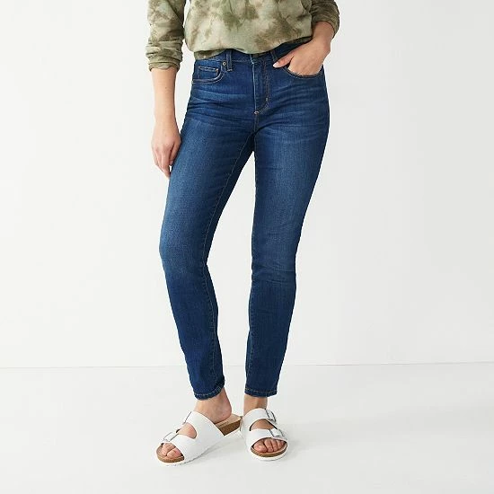 Petite Sonoma Goods For Life® High-Waisted Curvy Skinny Jeans Mariano 4 Petite Sonoma Goods For Life® High-Waisted Curvy Skinny Jeans Mariano - Image 2
