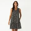 Women's Sonoma Goods For Life® Tiered Sleeveless Dress Black Floral -Sonoma Goods For Life shop unnamed file 5228