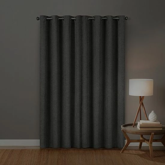 Sonoma Goods For Life® Ultimate Performance Distressed Chenille 100% Blackout 2-pk Curtain Indigo 4 Sonoma Goods For Life® Ultimate Performance Distressed Chenille 100% Blackout 2-pk Curtain Indigo - Image 2