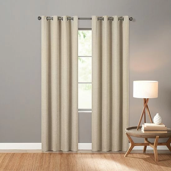 Sonoma Goods For Life® Ultimate Performance Distressed Chenille 100% Blackout 2-pk Curtain Indigo 12 Sonoma Goods For Life® Ultimate Performance Distressed Chenille 100% Blackout 2-pk Curtain Indigo - Image 10