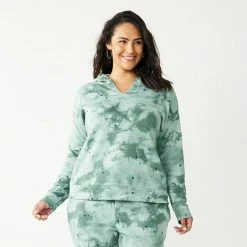 Plus Size Sonoma Goods For Life® Fleece Hoodie Sweatshirt Blue Cloud Dye -Sonoma Goods For Life shop unnamed file 5255