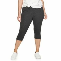 Plus Size Sonoma Goods For Life® Knit Capri Leggings Black -Sonoma Goods For Life shop unnamed file 5281
