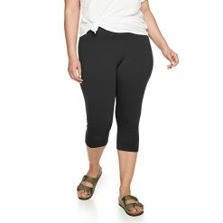 Plus Size Sonoma Goods For Life® Knit Capri Leggings Black -Sonoma Goods For Life shop unnamed file 5283