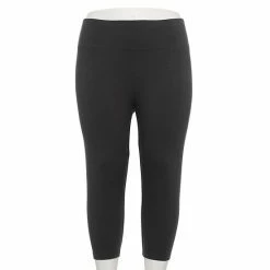 Plus Size Sonoma Goods For Life® Knit Capri Leggings Black -Sonoma Goods For Life shop unnamed file 5285