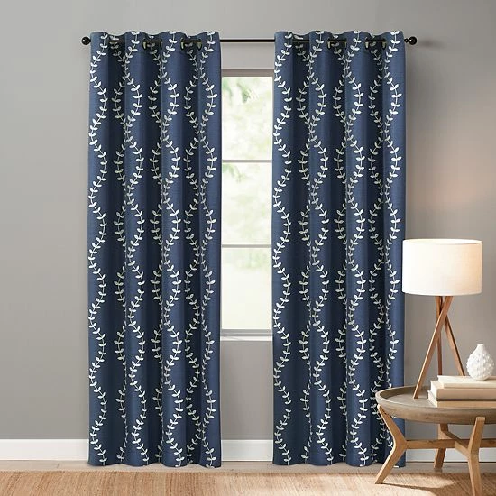 Sonoma Goods For Life® Ultimate Performance 2-Pack Lindley Embroidered 100% Blackout Curtain Aqua 13 Sonoma Goods For Life® Ultimate Performance 2-Pack Lindley Embroidered 100% Blackout Curtain Aqua - Image 11