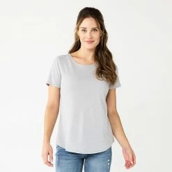 Women's Sonoma Goods For Life® Short Sleeve Crewneck Tee Olive -Sonoma Goods For Life shop unnamed file 5361