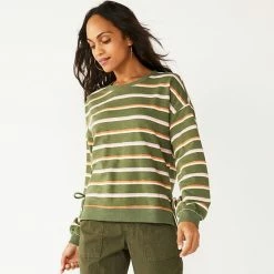 Women's Sonoma Goods For Life® Side Tie Sweatshirt Copperish