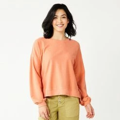 Women's Sonoma Goods For Life® Side Tie Sweatshirt Copperish -Sonoma Goods For Life shop unnamed file 5372