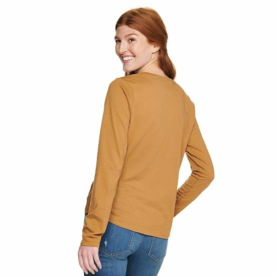 Petite Sonoma Goods For Life® Long Sleeve Holiday Graphic Tee So Very Merry Red 4 Petite Sonoma Goods For Life® Long Sleeve Holiday Graphic Tee So Very Merry Red - Image 2