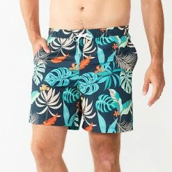 Men's Sonoma Goods For Life® Full Elastic Waistband Swim Trunks Aqua Geo -Sonoma Goods For Life shop unnamed file 5449