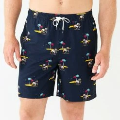 Men's Sonoma Goods For Life® Full Elastic Waistband Swim Trunks Aqua Geo -Sonoma Goods For Life shop unnamed file 5459