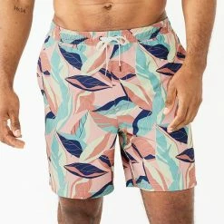 Men's Sonoma Goods For Life® Full Elastic Waistband Swim Trunks Aqua Geo -Sonoma Goods For Life shop unnamed file 5460