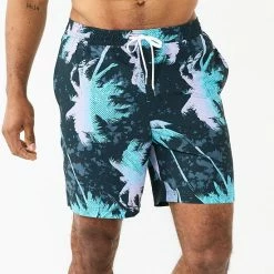Men's Sonoma Goods For Life® Full Elastic Waistband Swim Trunks Aqua Geo -Sonoma Goods For Life shop unnamed file 5462