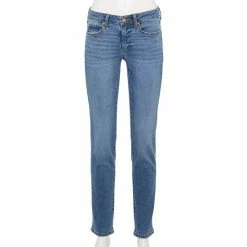 Petite Sonoma Goods For Life® Mid-Rise Straight-Leg Jeans Authentic Medium