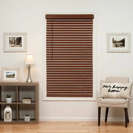 Sonoma Goods For Life® Cordless Faux Wood Blind - 64" Length Driftwood Gray 6 Sonoma Goods For Life® Cordless Faux Wood Blind - 64" Length Driftwood Gray - Image 4