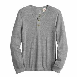 Men's Sonoma Goods For Life® Adaptive & Easy Dressing Henley Top Gray -Sonoma Goods For Life shop unnamed file 5527