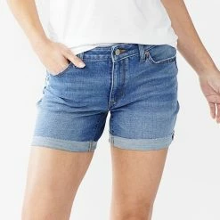 Women's Sonoma Goods For Life® High-Waist 5" Jean Shorts Broadway -Sonoma Goods For Life shop unnamed file 5547