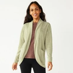 Women's Sonoma Goods For Life® Lightweight Cocoon Cardigan Navy Texture