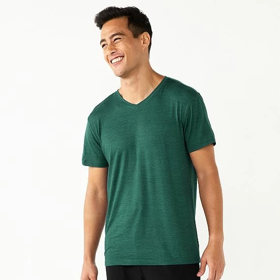 Men's Sonoma Goods For Life® Seriously Soft V-neck Pajama Tee Green Space Dye 9 Men's Sonoma Goods For Life® Seriously Soft V-neck Pajama Tee Green Space Dye - Image 7