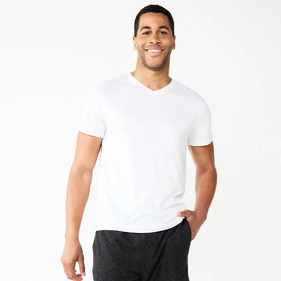 Men's Sonoma Goods For Life® Seriously Soft V-neck Pajama Tee Green Space Dye 14 Men's Sonoma Goods For Life® Seriously Soft V-neck Pajama Tee Green Space Dye - Image 12