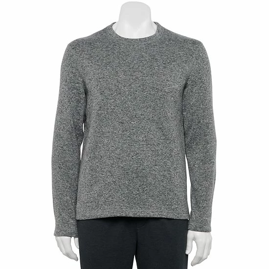 Men's Sonoma Goods For Life® Sweater Fleece Crewneck Sleep Tee Mineral Black 5 Men's Sonoma Goods For Life® Sweater Fleece Crewneck Sleep Tee Mineral Black - Image 3