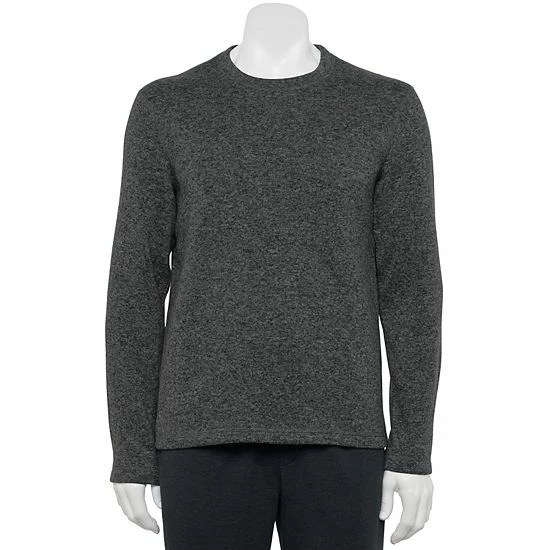 Men's Sonoma Goods For Life® Sweater Fleece Crewneck Sleep Tee Mineral Black 6 Men's Sonoma Goods For Life® Sweater Fleece Crewneck Sleep Tee Mineral Black - Image 4