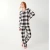 Petite Sonoma Goods For Life® Flannel Pajama Shirt & Pajama Pants Set Rasberry Navy Tartan -Sonoma Goods For Life shop unnamed file 5629