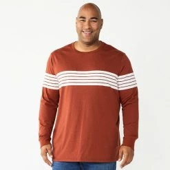 Big & Tall Sonoma Goods For Life® Striped Crew Tee Blue Stripe -Sonoma Goods For Life shop unnamed file 5640