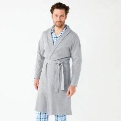 Men's Sonoma Goods For Life® 47" Waffle Robe Light Blue Heather 15 Men's Sonoma Goods For Life® 47" Waffle Robe Light Blue Heather -Sonoma Goods For Life shop unnamed file 5672