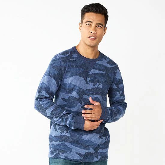 Men's Sonoma Goods For Life® Graphic Thermal Crew Yellow Mountain 9 Men's Sonoma Goods For Life® Graphic Thermal Crew Yellow Mountain - Image 7