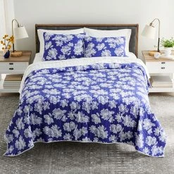 Sonoma Goods For Life® Reversible Printed Quilt Set With Shams Floral Trellis