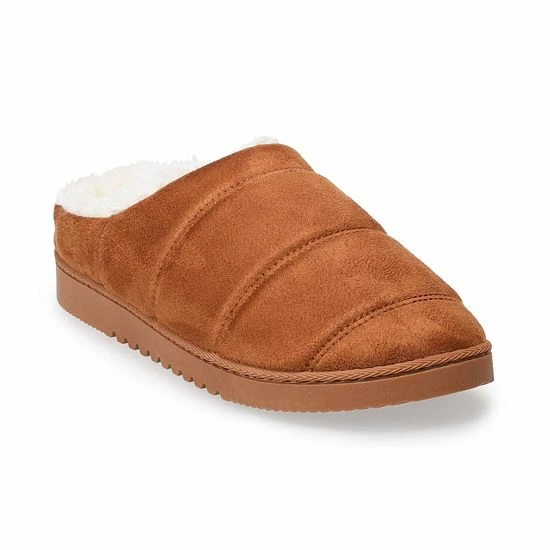 Sonoma Goods For Life® Faux Fur Slippers Chestnut 10 Sonoma Goods For Life® Faux Fur Slippers Chestnut - Image 8
