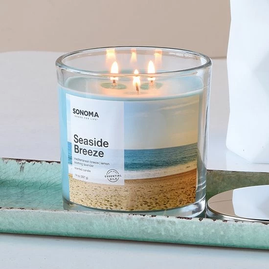 Sonoma Goods For Life® Seaside Breeze 14-oz. Candle Jar 4 Sonoma Goods For Life® Seaside Breeze 14-oz. Candle Jar - Image 2