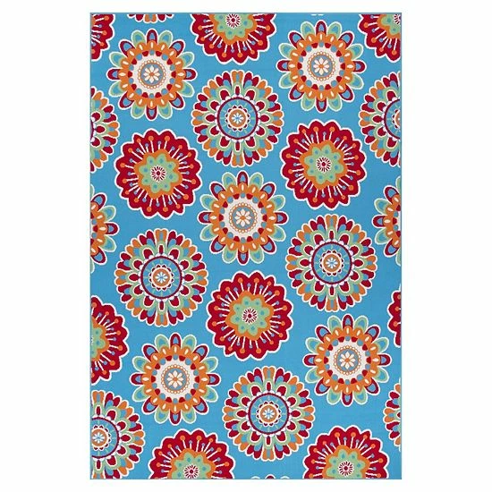 Sonoma Goods For Life® Floral Medallion Indoor/Outdoor Area And Throw Rug Rust 17 Sonoma Goods For Life® Floral Medallion Indoor/Outdoor Area And Throw Rug Rust - Image 15