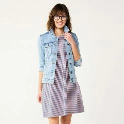 Women's Sonoma Goods For Life® Sleeveless Swing Dress Navy -Sonoma Goods For Life shop unnamed file 5807