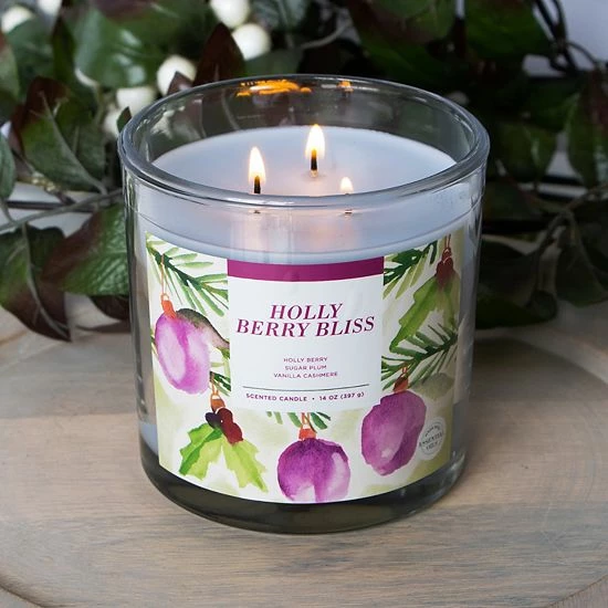 Sonoma Goods For Life® Holly Berry Bliss 14-oz. Candle Jar 4 Sonoma Goods For Life® Holly Berry Bliss 14-oz. Candle Jar - Image 2