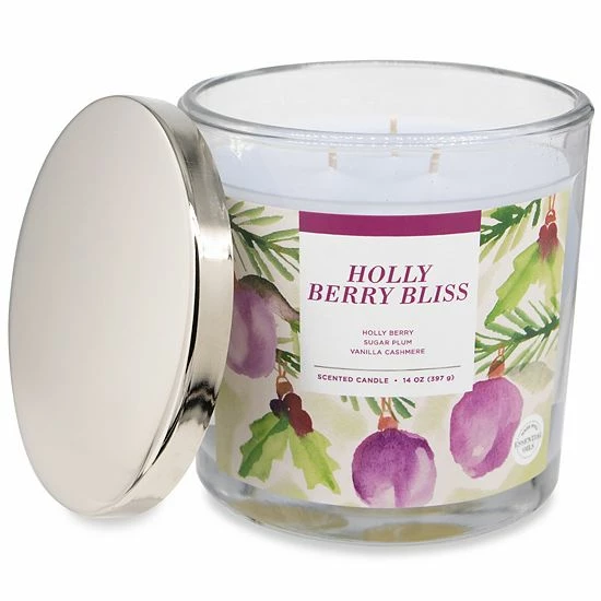 Sonoma Goods For Life® Holly Berry Bliss 14-oz. Candle Jar 6 Sonoma Goods For Life® Holly Berry Bliss 14-oz. Candle Jar - Image 4